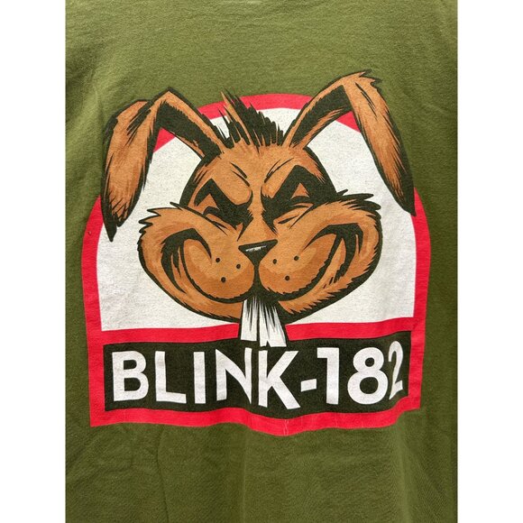 Blink 182 Bunny Print Band Logo 90s Rock Grunge Made in USA Merch Medium Shirt - Picture 5 of 5